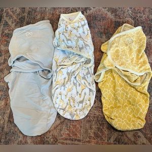 Three Swaddleme Sleep sacks